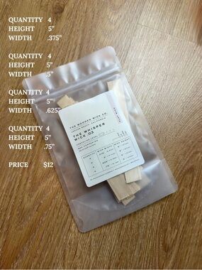 The Whisper Wicks .03- Candle Wicks Set